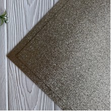 Фоаміран із гліттером, 2 мм, ванільно-золотий, розмір 20х30 см, шт.