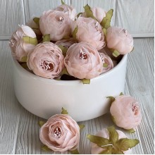 Шифоновий півонія, 5,5х3,5 см, персиковий, шт.