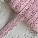 Мереживо в'язане Айріс (D03602), 1,8-2 см, світло-рожеве, метр