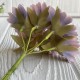 Хризантема тканевая с фатином, 4 см, лилово-розовая, пучек