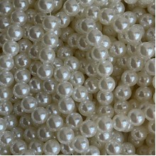 Перли на нитці Vip, 8 мм, молочні, нитка близько 95 см
