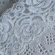 Мереживо стрейчеве з трояндами, 6 см, айворі, метр