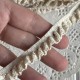 Кружево вязаное на резинке (№ТВ-1087), молочное, 15 мм, метр