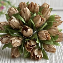 Пролісок, 2 см, золото, пучок з 20 квіточок