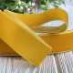 Стрічка велюр, 4 см, темно-жовтий, метр