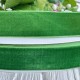 Лента велюр, 2,5 см, зеленый, метр