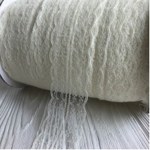 Мереживо квіточка, 4,5 см, молочна (не стрейчева)