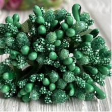 Гілочка з тичинками, нефритовий, пучок