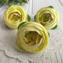 Бутон ранункулюса, 4-5 см, світло-жовтий, прим.