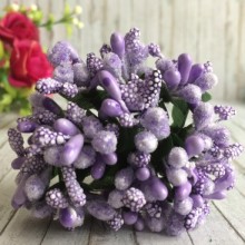 Гілочка з тичинками, лілова, пучок