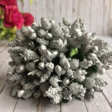 Гілочка з тичинками, срібло, пучок