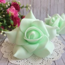 Бутон троянди, 6,5 см, світло-м'ятний