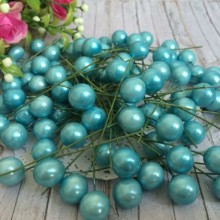 Калина розсипом, 12 мм, світло-бірюзовий, за 10 шт.