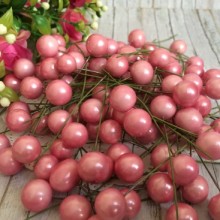 Калина розсипом, 12 мм, рожевий, за 10 шт.