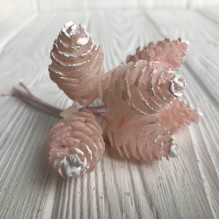 Гілочка хмелі, 12 см, світло-рожевий, шт.