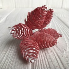 Гілочка хмелі, 12 см, кораловий, шт.