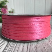 Атлас 0,3 см, яскраво-рожевий, рулон 225 м