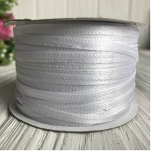 Атлас 0,3 см, білий, рулон 225 м