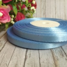 Атлас 0,3 см, блакитний, рулон 225 м