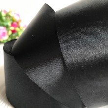 Атлас 5 см, чорний, рулон 33 м