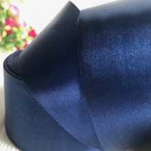 Атлас 4 см, сапфіровий, метр