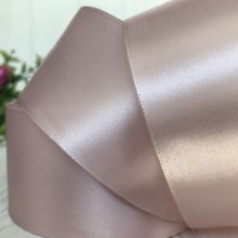 Атлас 5 см, ванільно-пудровий, рулон 33 м