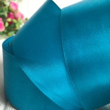 Атлас 5 см, бірюзовий, рулон 33 м