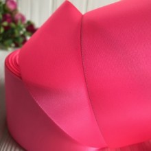 Атлас 5 см, яскраво-рожевий, рулон 33 м