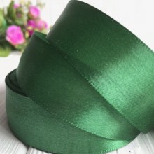 Атлас 2 см, темно-зелений, метр