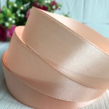 Атлас 2 см, персиковий, метр