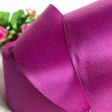 Атлас 5 см, бузковий, рулон 33 м