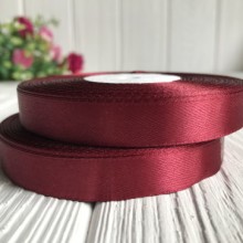 Атлас 1,2 см, марсала, рулон 33 м