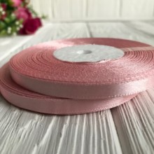 Атлас 0,6 см, ванільно-пудровий, рулон 33 м