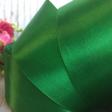 Атлас 5 см зелений рулон 33 м