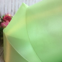 Атлас 5 см, світло-салатовий, рулон 33 м