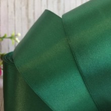 Атлас 5 см, темно-зелений, рулон 33 м