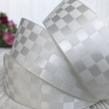 Атлас шахівниця, 2,5 см, айворі