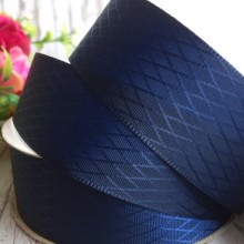 Атлас діагональ, 2,5 см, сапфіровий