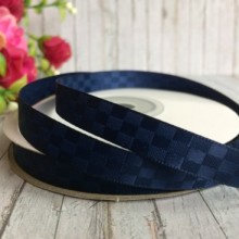 Атлас шахівниця, 1 см, сапфіровий, рулон 23 м