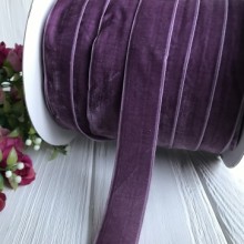 Стрічка велюр, 2,5 см, лавандовий, метр