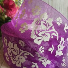 Органза півонія, 4 см, фіолетовий