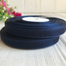 Органза 0,9 см, сапфіровий, рулон 45 м