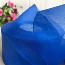 Органза 5 см, темно-синій