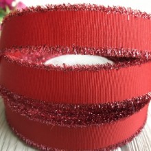 Репс бахрома, 2,5 см, червоний, метр