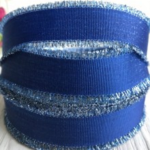 Репс бахрома, 2,5 см, темно-синій, метр