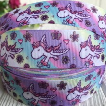 Репс 2,5 см, Єдиноріжок з крильцями та діагональною смугою, метр