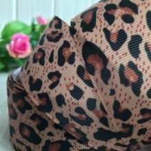 Репс 4 см, карамельний леопард, метр