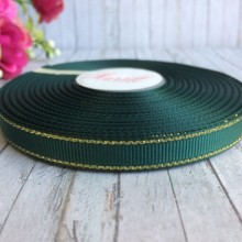Репс 0,9 см люрекс (золото), пляшковий, рулон 23 м