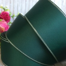 Репс 4 см люрекс (срібло), пляшковий, за 1 м