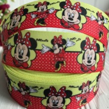 Репс 2,5 см, Мінні, жовто-червоний